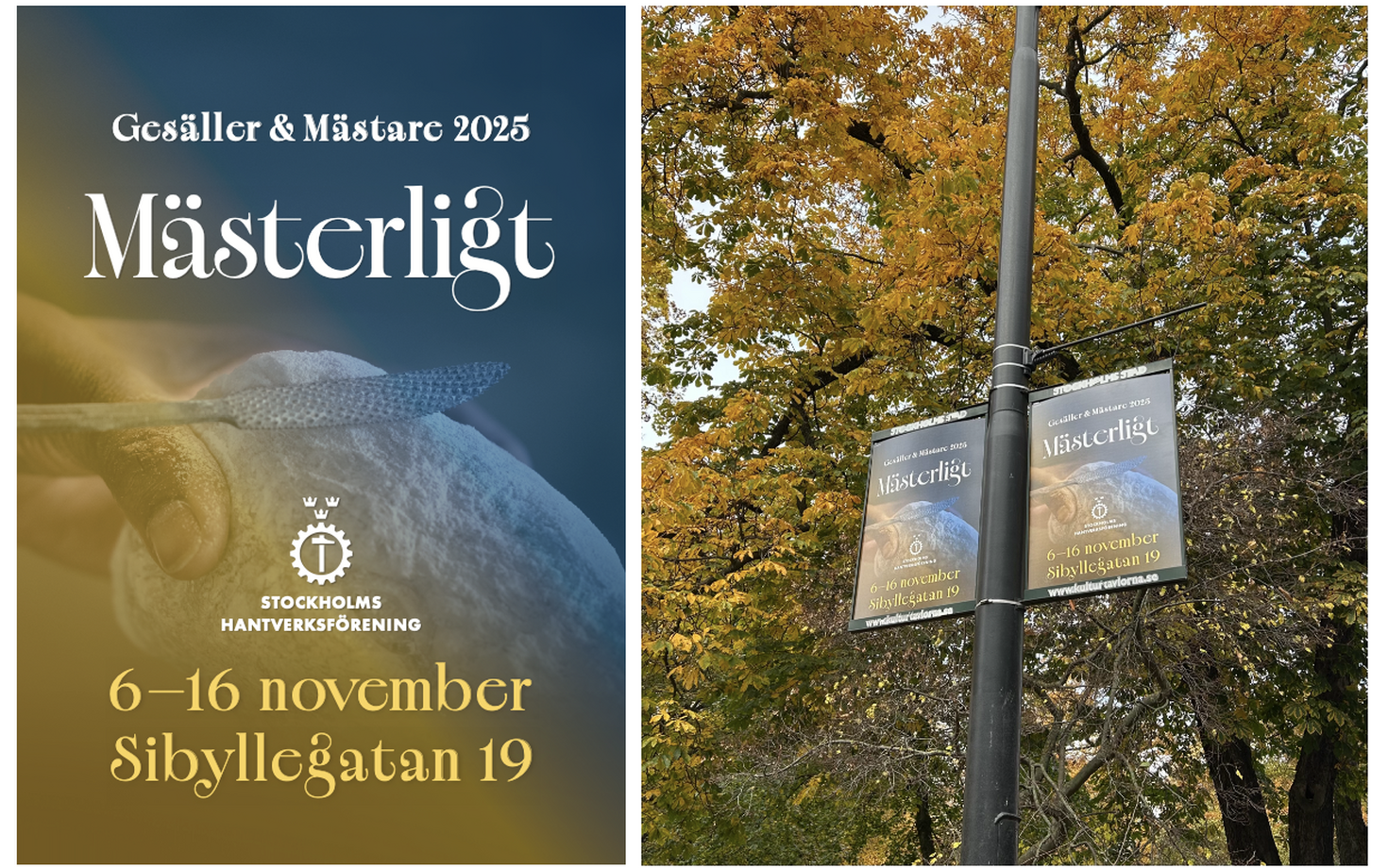 Från Blå hallen till Sibyllegatan 19: Utställningen Mästerligt